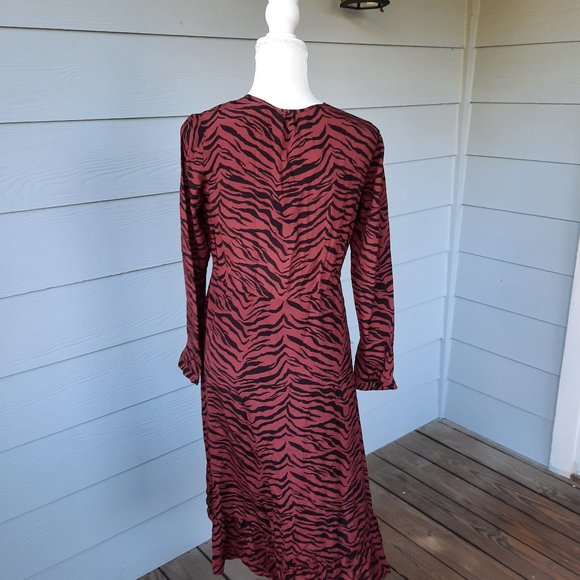 Rails Jade Dress in rust tiger stripe - Picture 6 of 6
